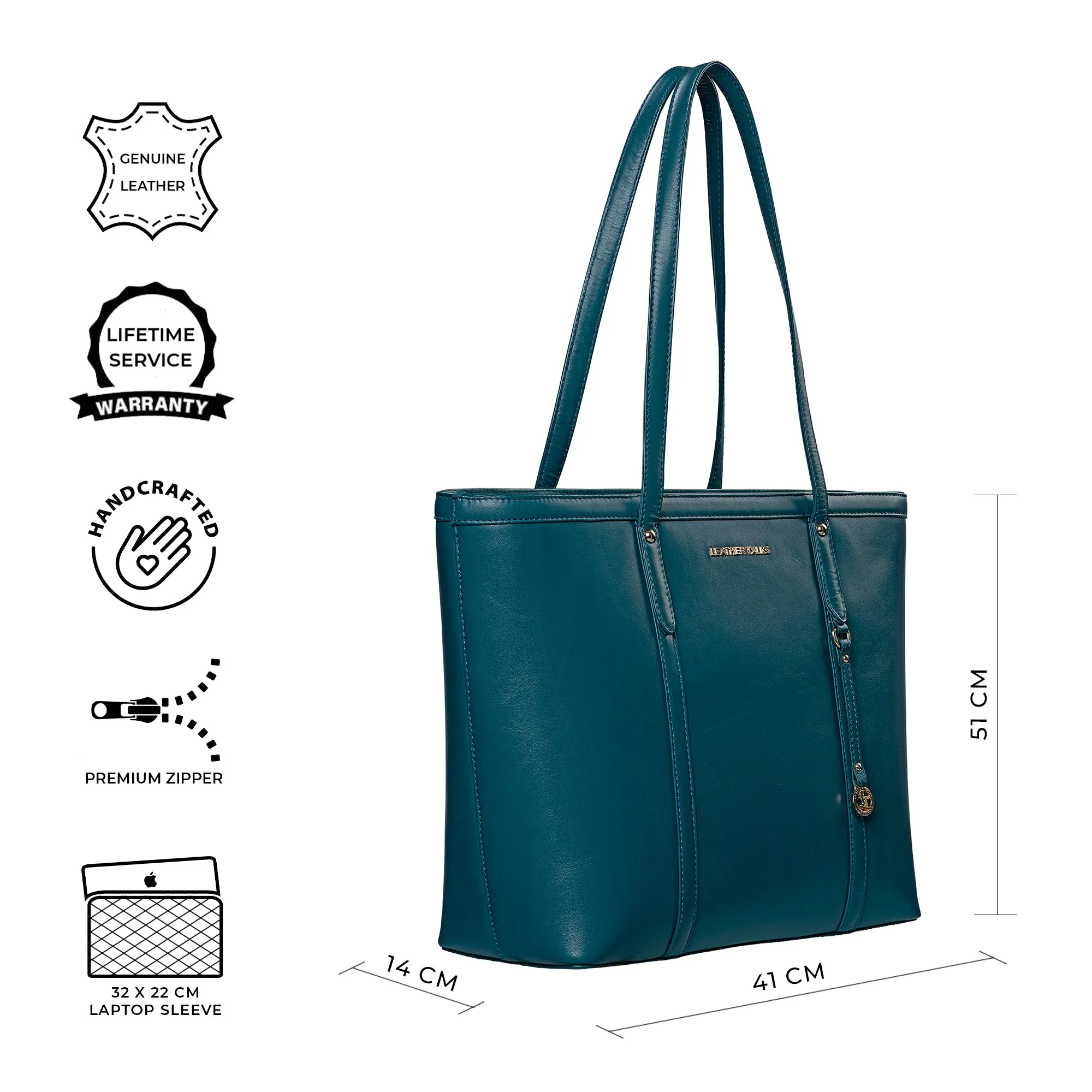 Elegant Tote Bag For Woman |Genuine Leather Handbag for Ladies | Ideal For Office & Travel | Color: Lemon Green