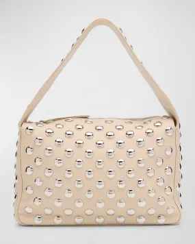 Elena Studded Leather Shoulder Bag