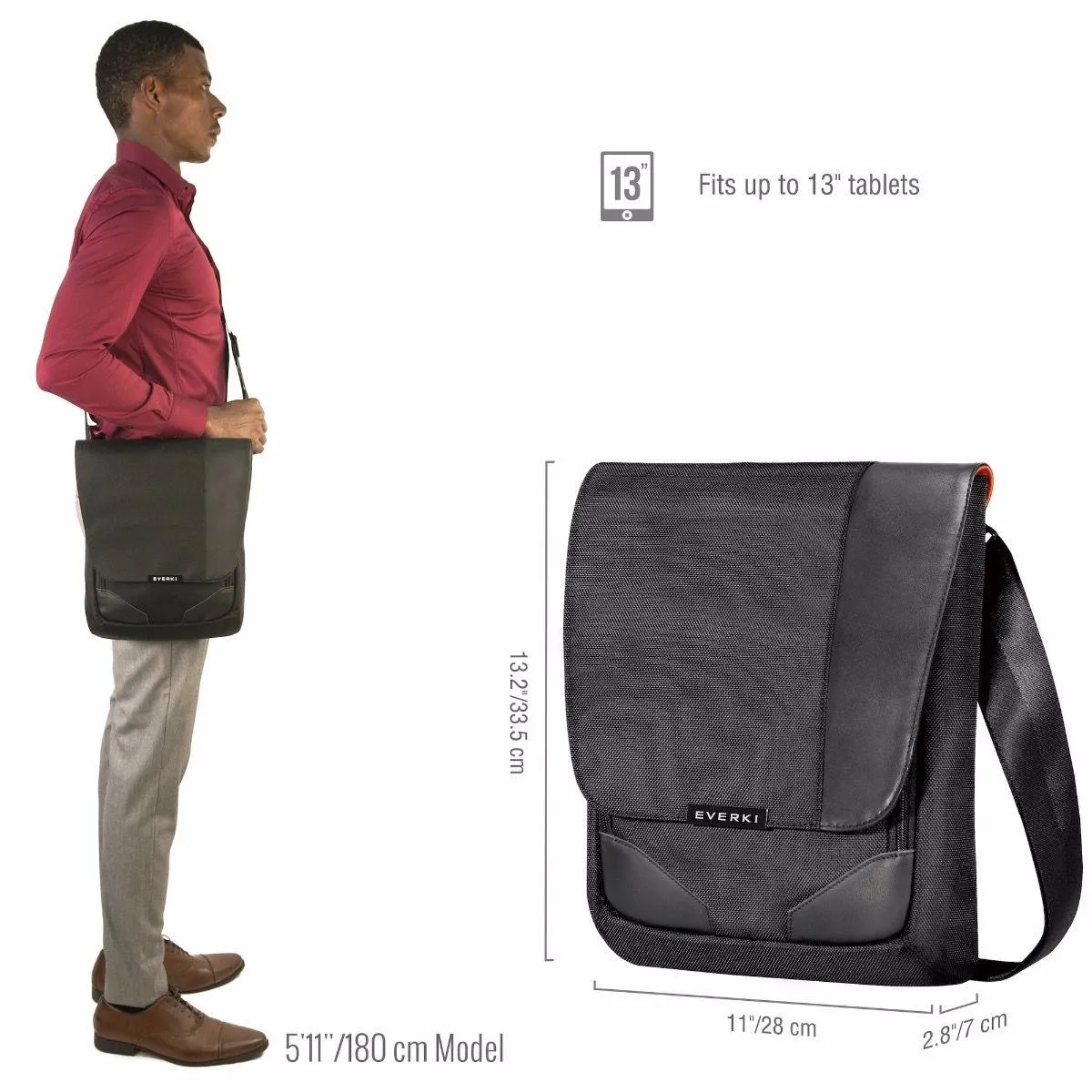 Everki Venue XL Premium RFID 12" Mini Messenger