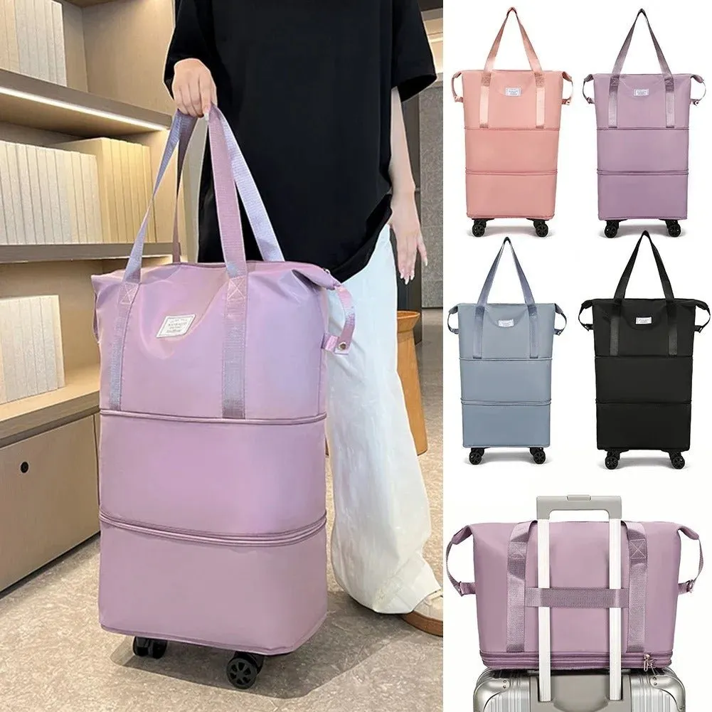 Expandable Rolling Luggage Bags - Travel Bag Lightweight Suitcases for Men and Women