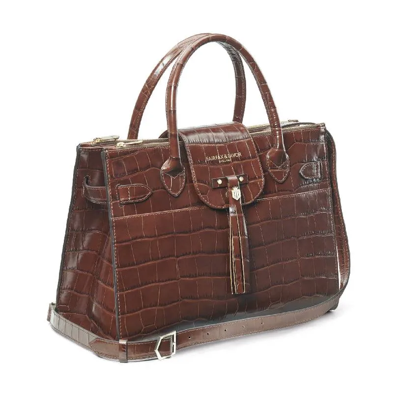 Fairfax & Favor Windsor Work Ladies Bag - Conker Brown