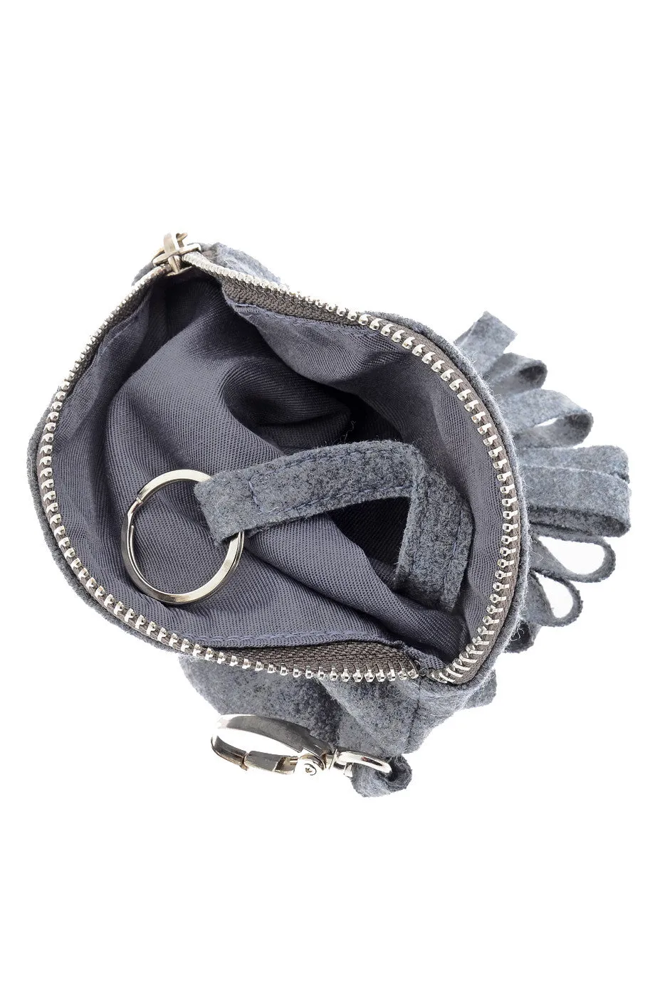 FELICIA Grey Keychain Pochette