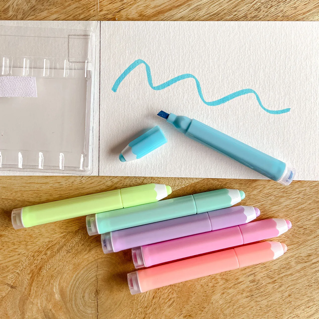 Felt Tip Highlighter Pens & Stamps - Butterflies