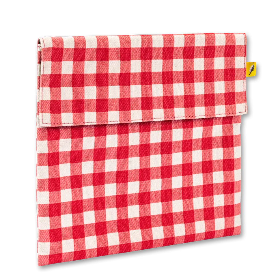 Flip Snack Bag | Gingham Red