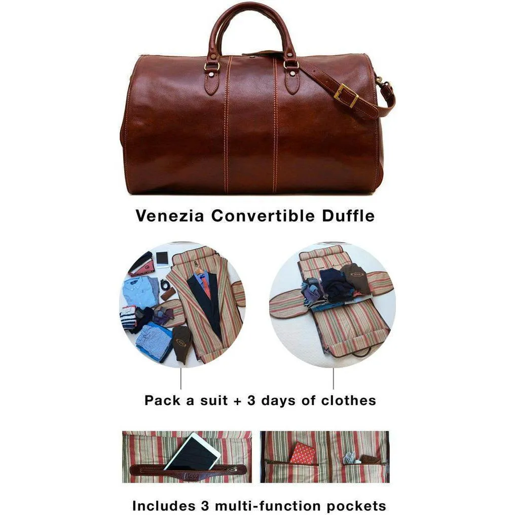 Floto Leather Venezia Garment Duffle