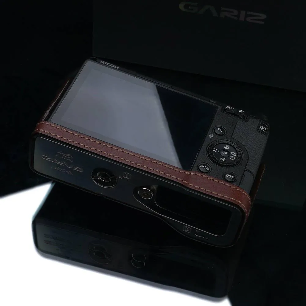 Gariz HG-GRIIIBR Brown Leather Camera Half Case for Ricoh GR III