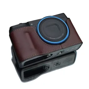 Gariz HG-GRIIIBR Brown Leather Camera Half Case for Ricoh GR III