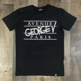 George V- Avenue Paris studded ss tee (black)