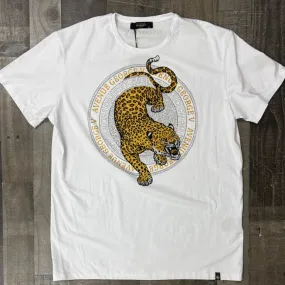 George V- studded leopard ss tee