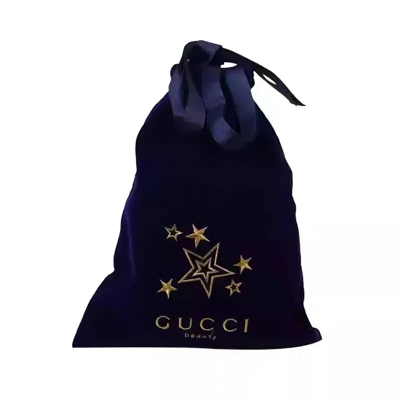 GG Velvet Drawstring Cosmetic Bag