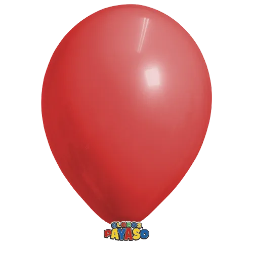 Globos Payaso 10in Balloon Pastel Red 50ct