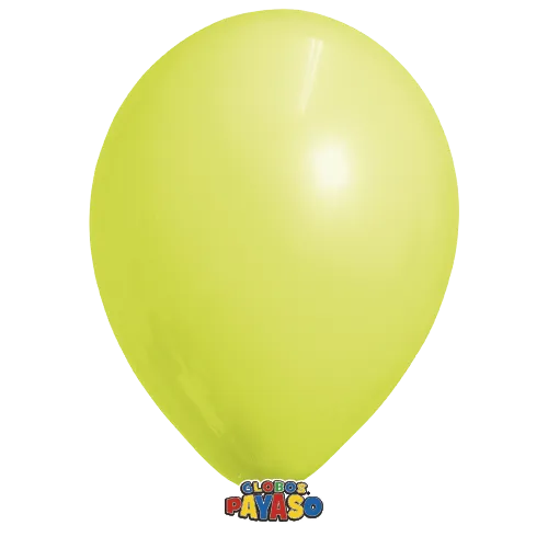 Globos Payaso 10in Balloon Pastel Yellow 50ct