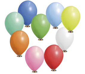 Globos Payaso 12in Balloon Pastel Assorted 50ct