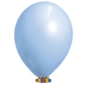 Globos Payaso 12in Balloon Pastel Light Blue 50ct