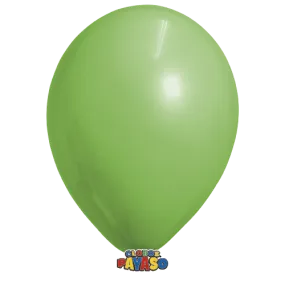 Globos Payaso 5in Balloon Pastel Dark Green 100ct