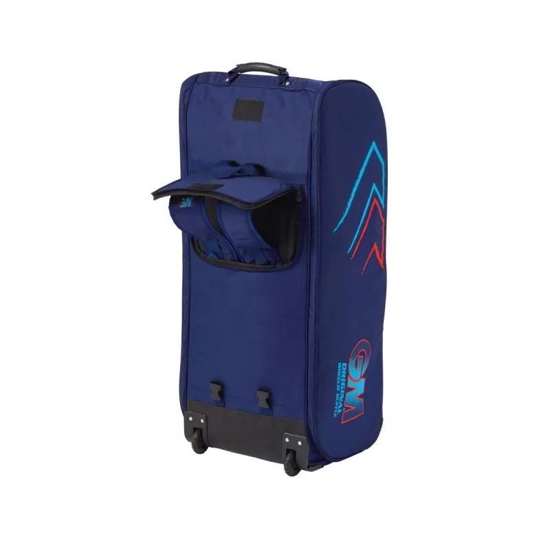 GM Original Wheelie Duffle Cricket Bag (Blue & Red) 2024