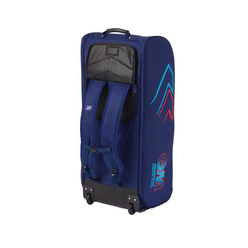 GM Original Wheelie Duffle Cricket Bag (Blue & Red) 2024