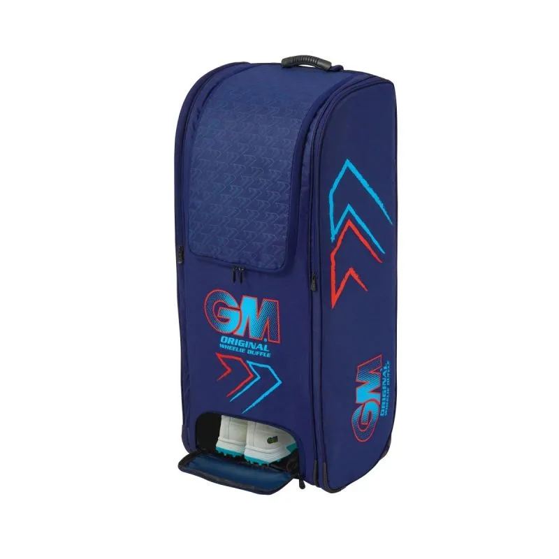 GM Original Wheelie Duffle Cricket Bag (Blue & Red) 2024