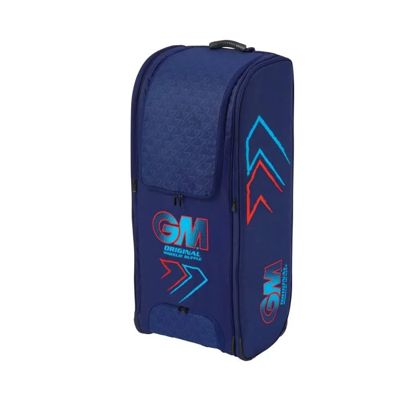 GM Original Wheelie Duffle Cricket Bag (Blue & Red) 2024