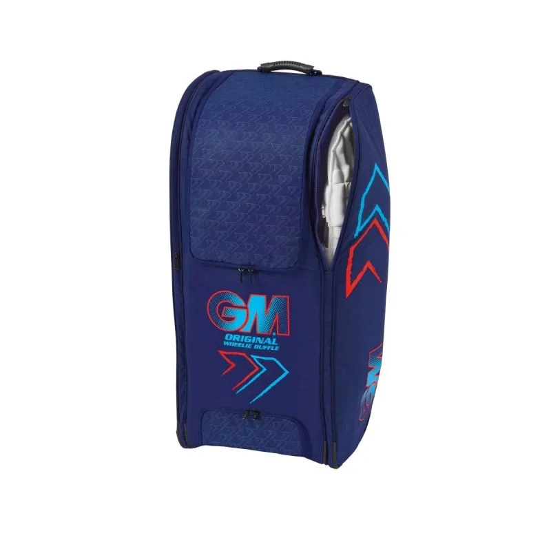 GM Original Wheelie Duffle Cricket Bag (Blue & Red) 2024