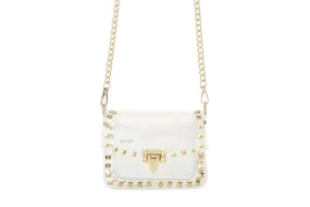 Gold Studded Clear Bag