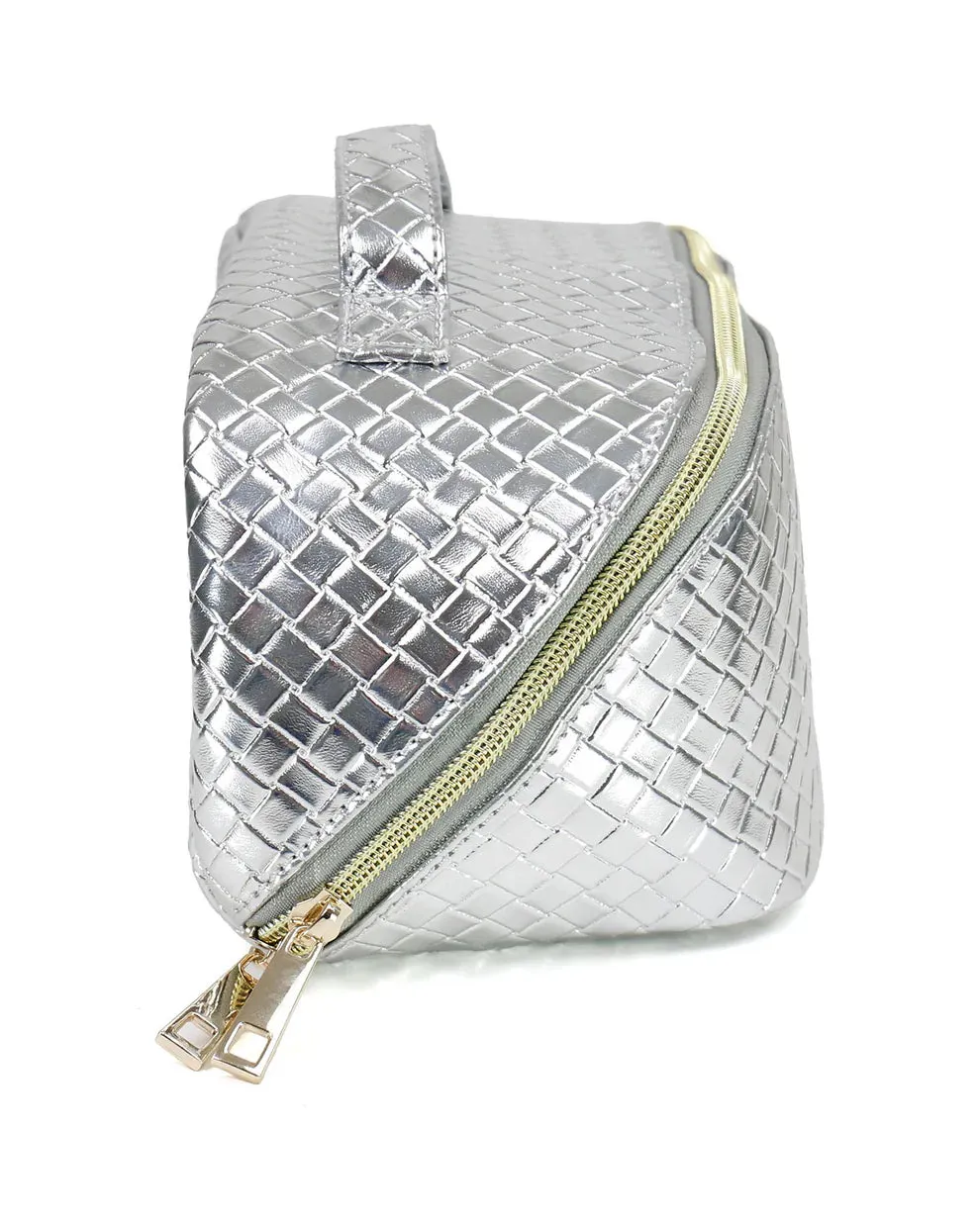 Grace & Lace Makeup Bag - Silver