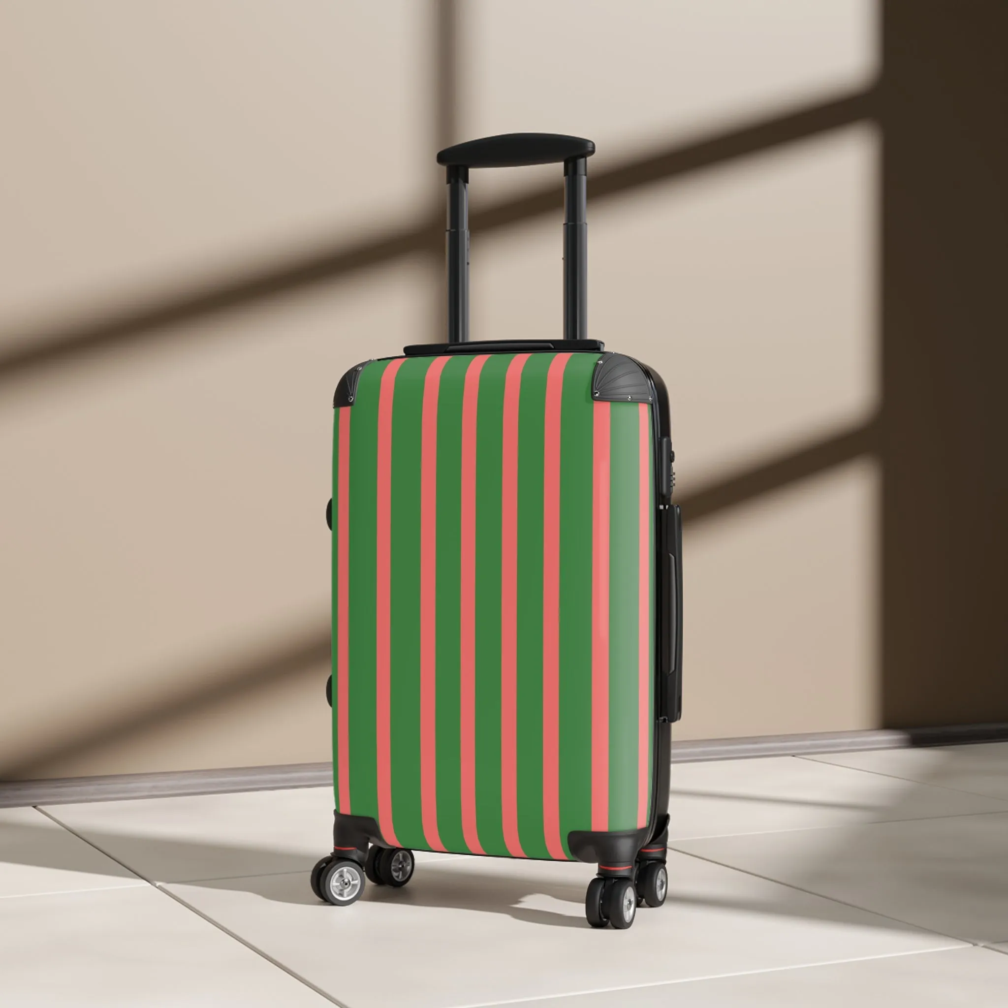 Green & Pink Traveler Suitcase