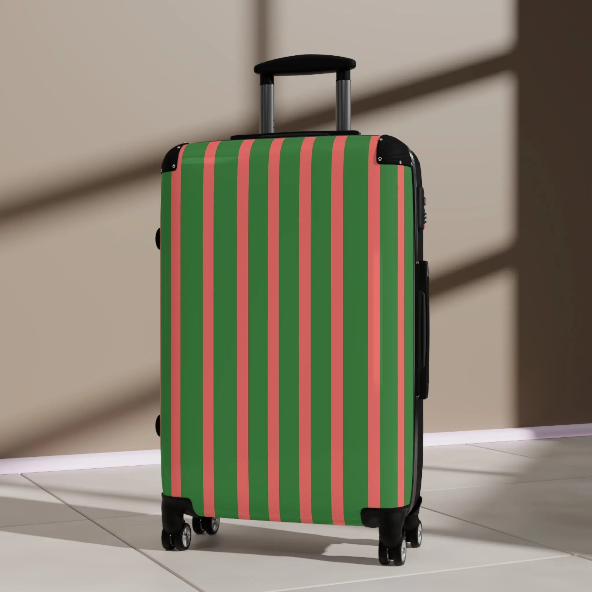 Green & Pink Traveler Suitcase