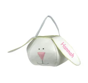 Groovy Holidays - Loppy Eared Easter Bunny Basket - White