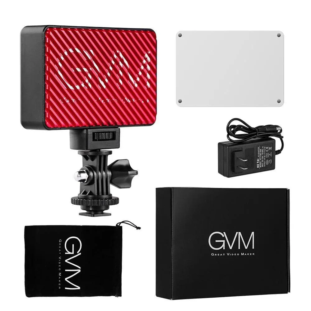 GVM 7S RGB LED On-Camera Video Light with Wi-Fi Control