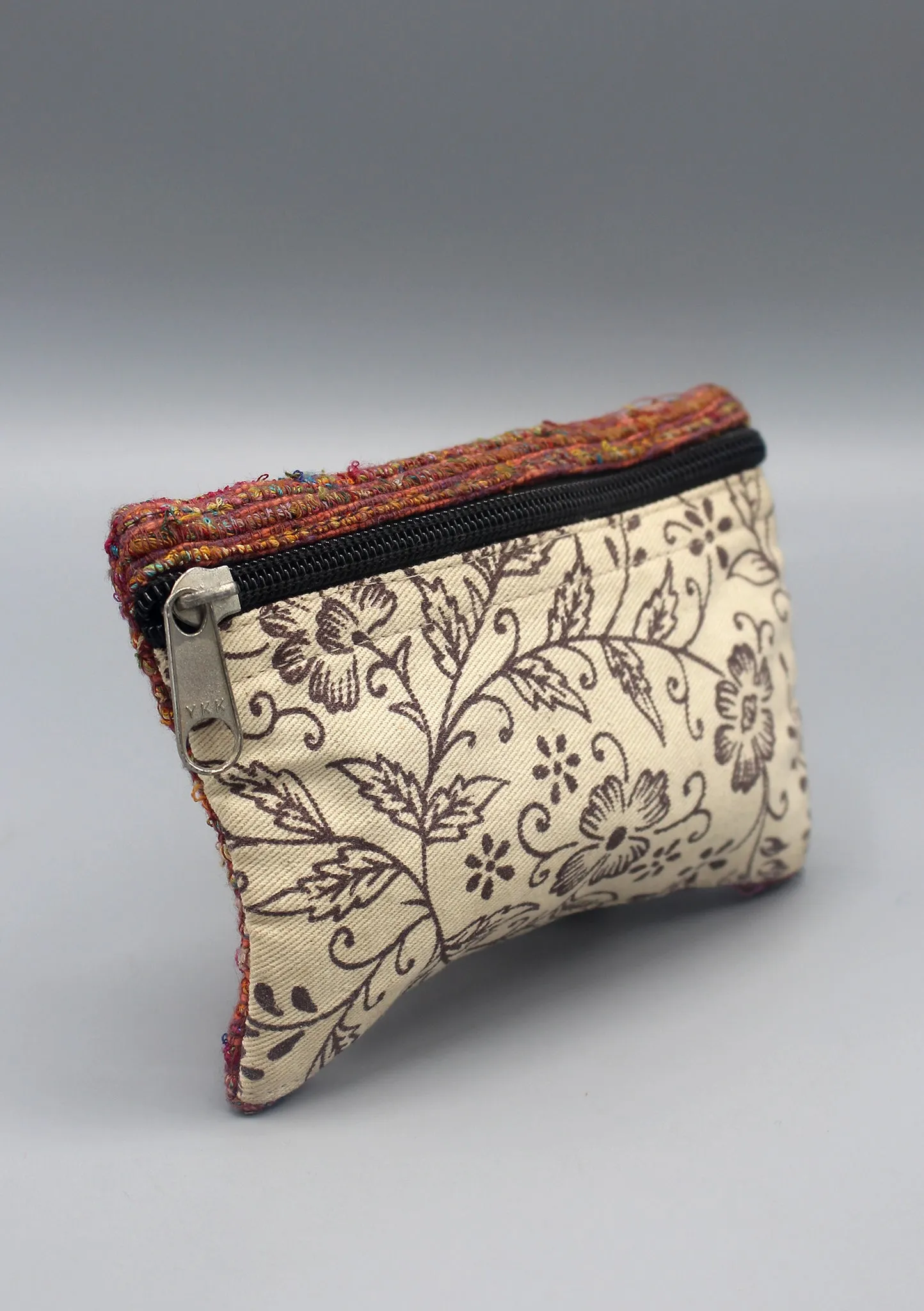 Handloomed Felt and Cotton Mix Women's Mini Purse