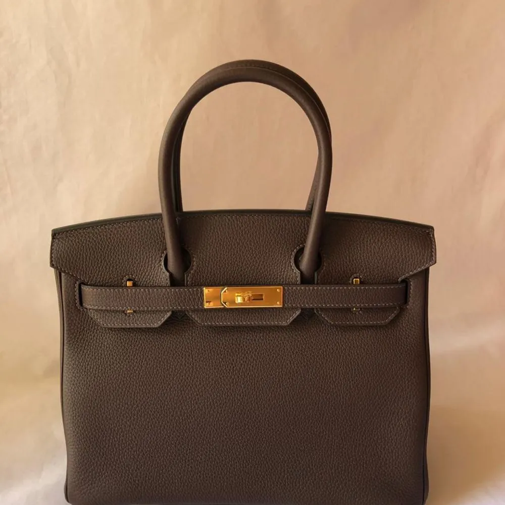 Hermès Birkin 30 Chocolat Togo Rose Gold Hardware RGHW