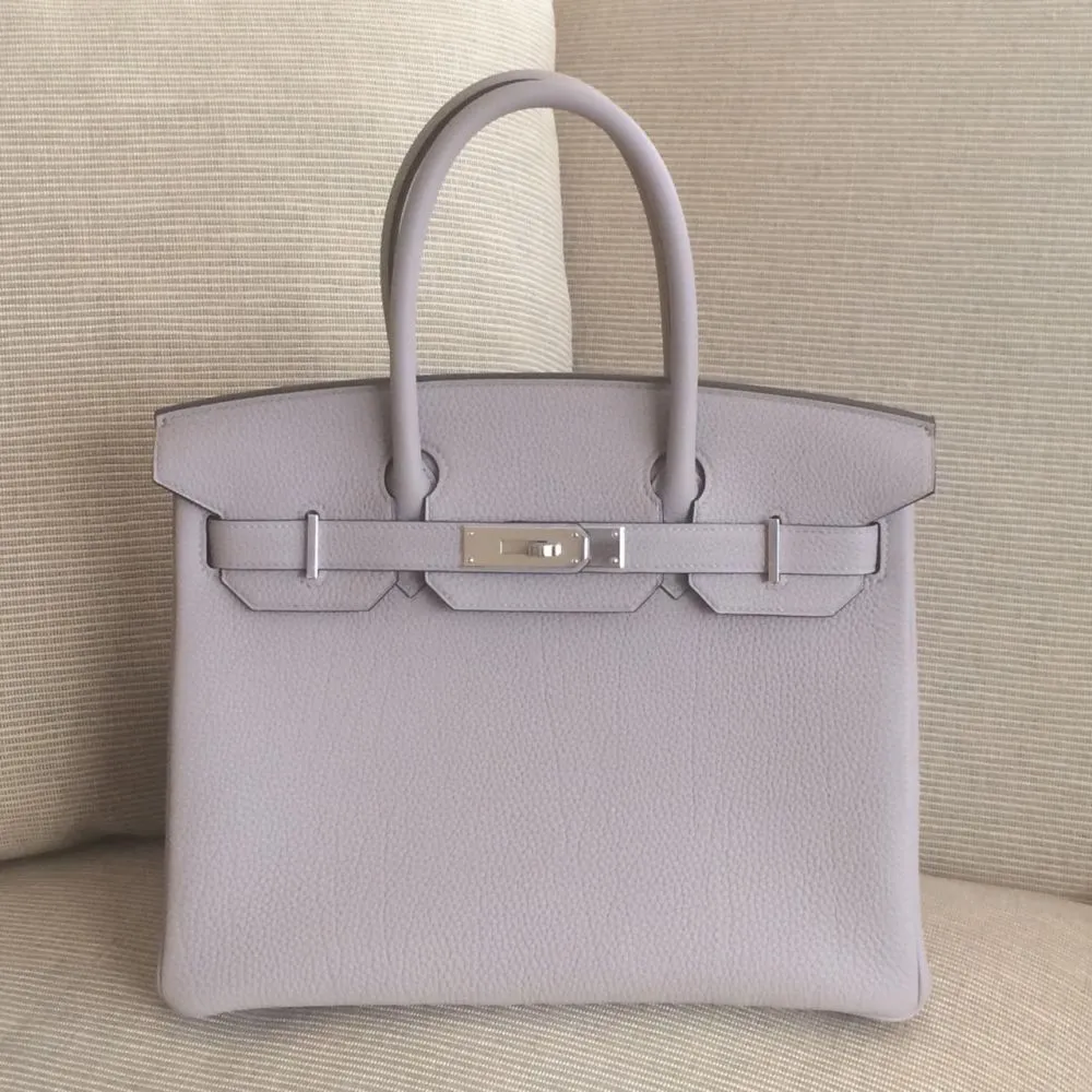 Hermès Birkin 30 Gris Tourterelle Togo Palladium Hardware PHW