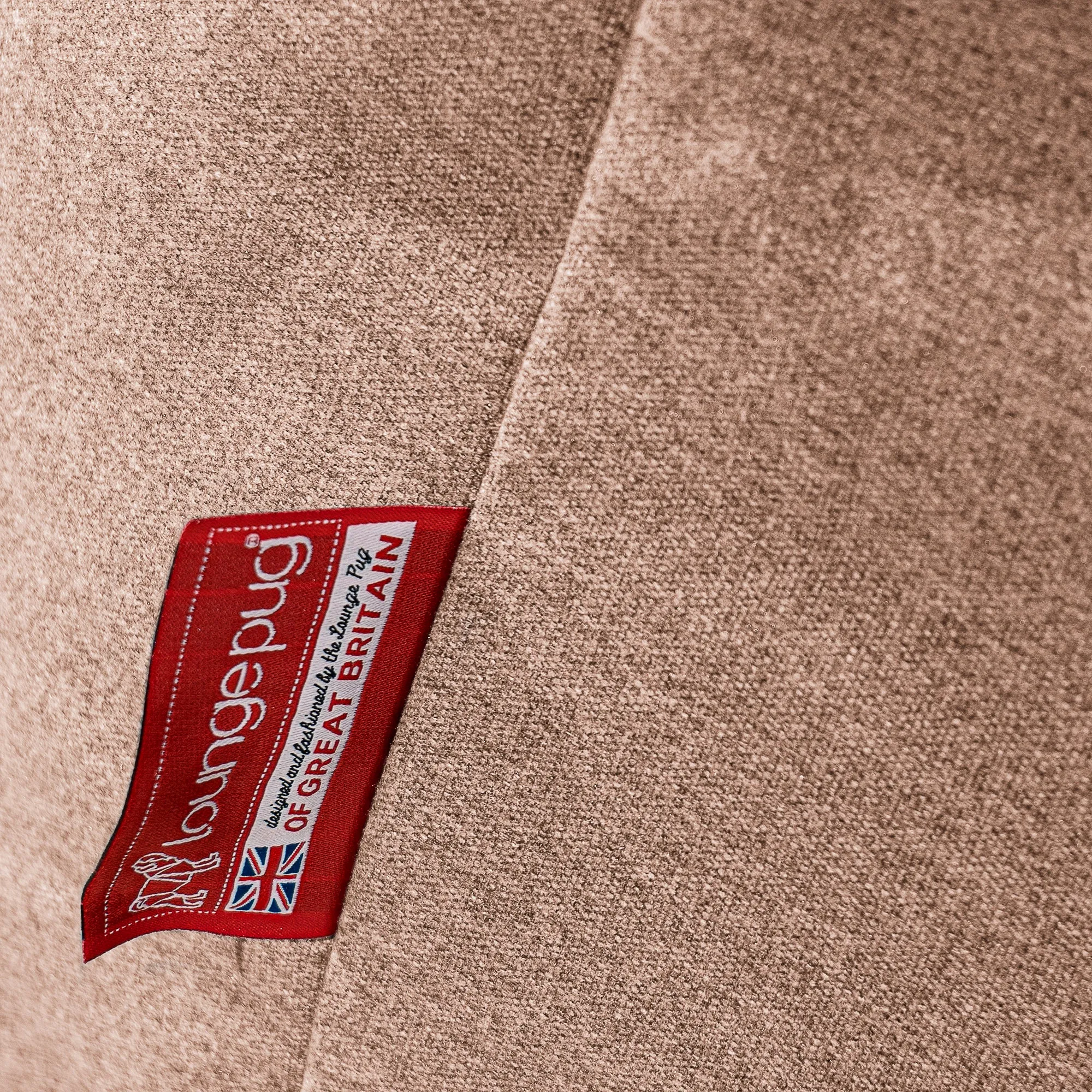 Highback Bean Bag Chair - Interalli Wool Sand