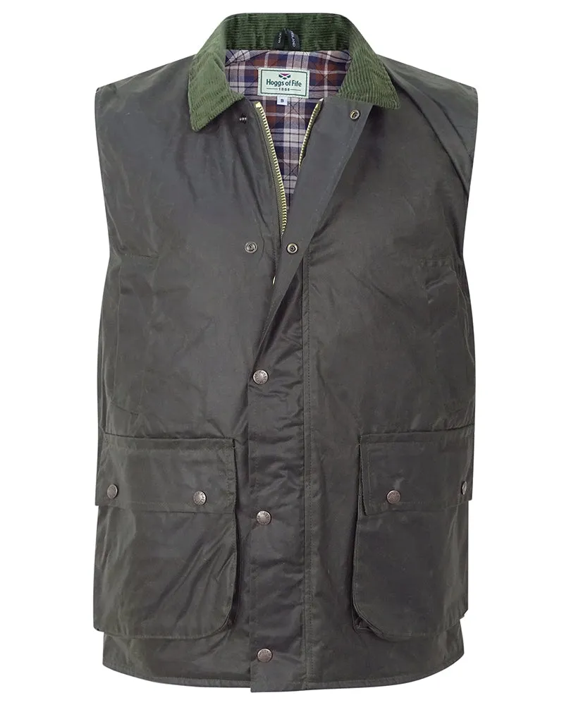 Hoggs Padded Waxed Waistcoat