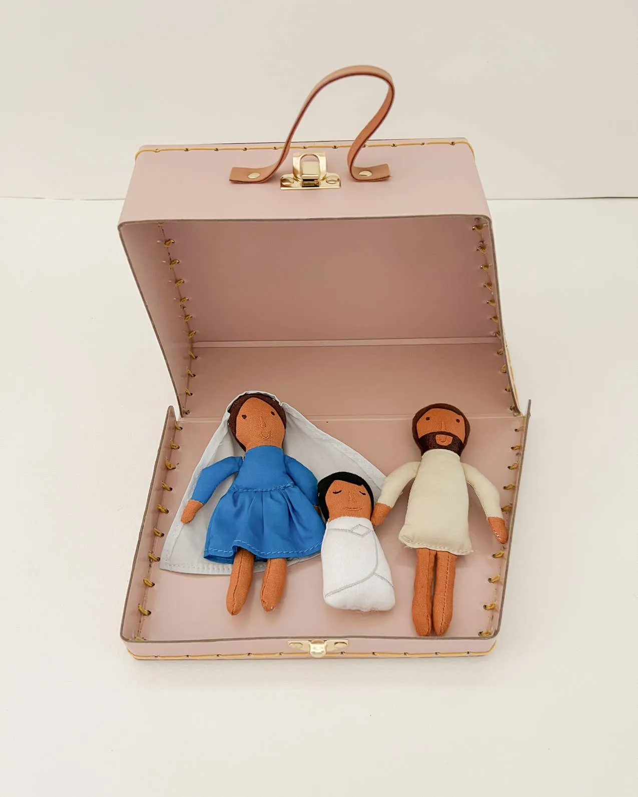 Holy Family Mini Suitcase Dolls