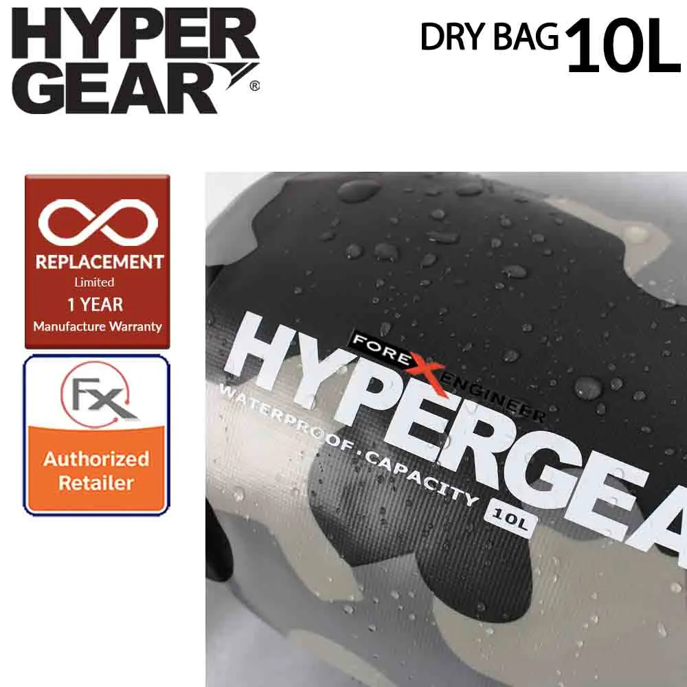 HyperGear Dry Bag 10L - Camouflage Grey Alpha