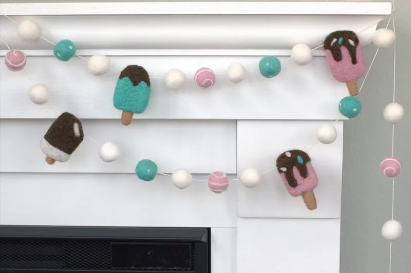 Ice Cream Popsicle Garland