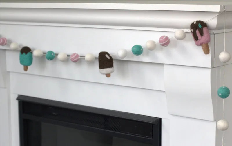 Ice Cream Popsicle Garland