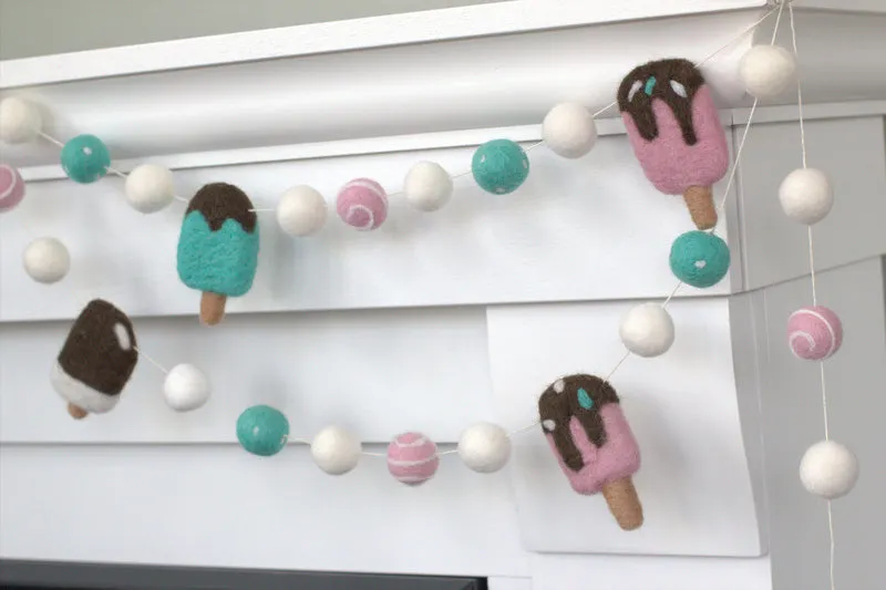 Ice Cream Popsicle Garland