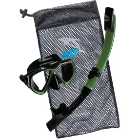 IST CSJ01 Snorkeling Kids Combo Set: Mask, Semi-Dry Snorkel, Mesh Travel Bag