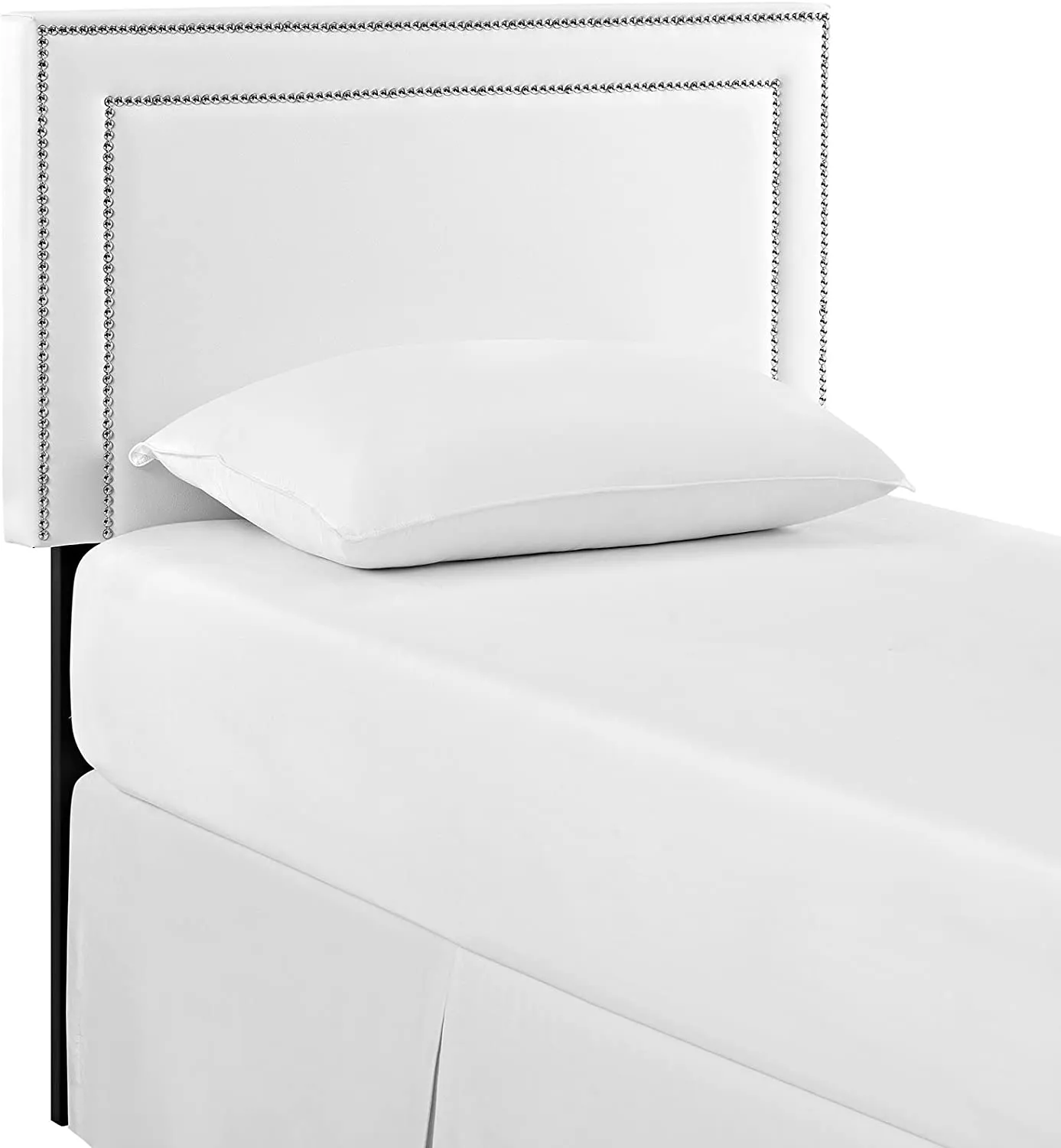 Jasmine White Studded Headboard