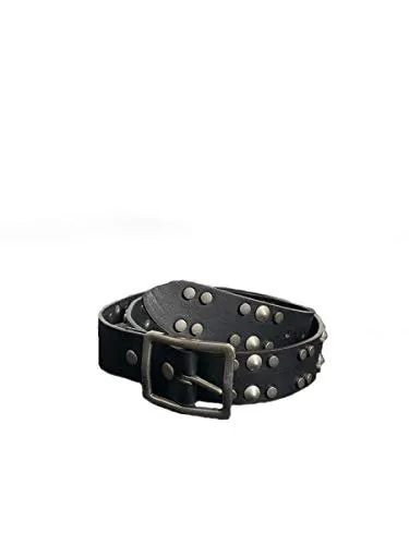 Kamberley Genuine Leather, Two Tone Studded Leather Belt