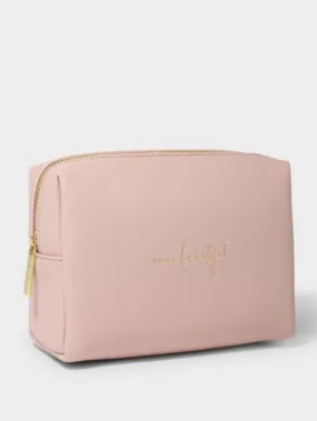 Katie Loxton Hello Beautiful Makeup Bag Pink KLB1853