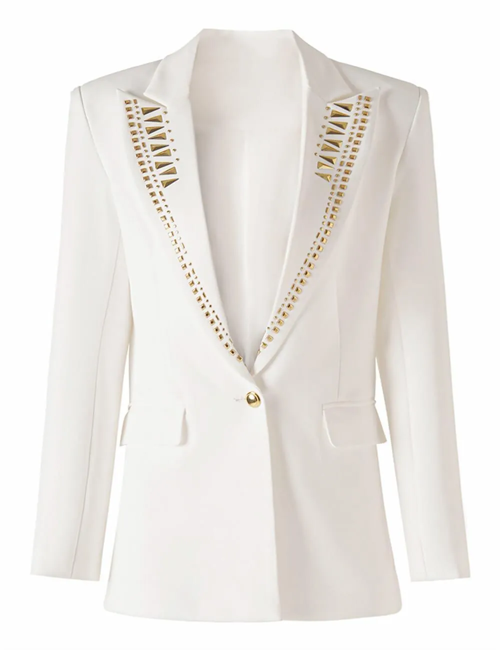 Ladies Single Breasted Studded Blazer 70202