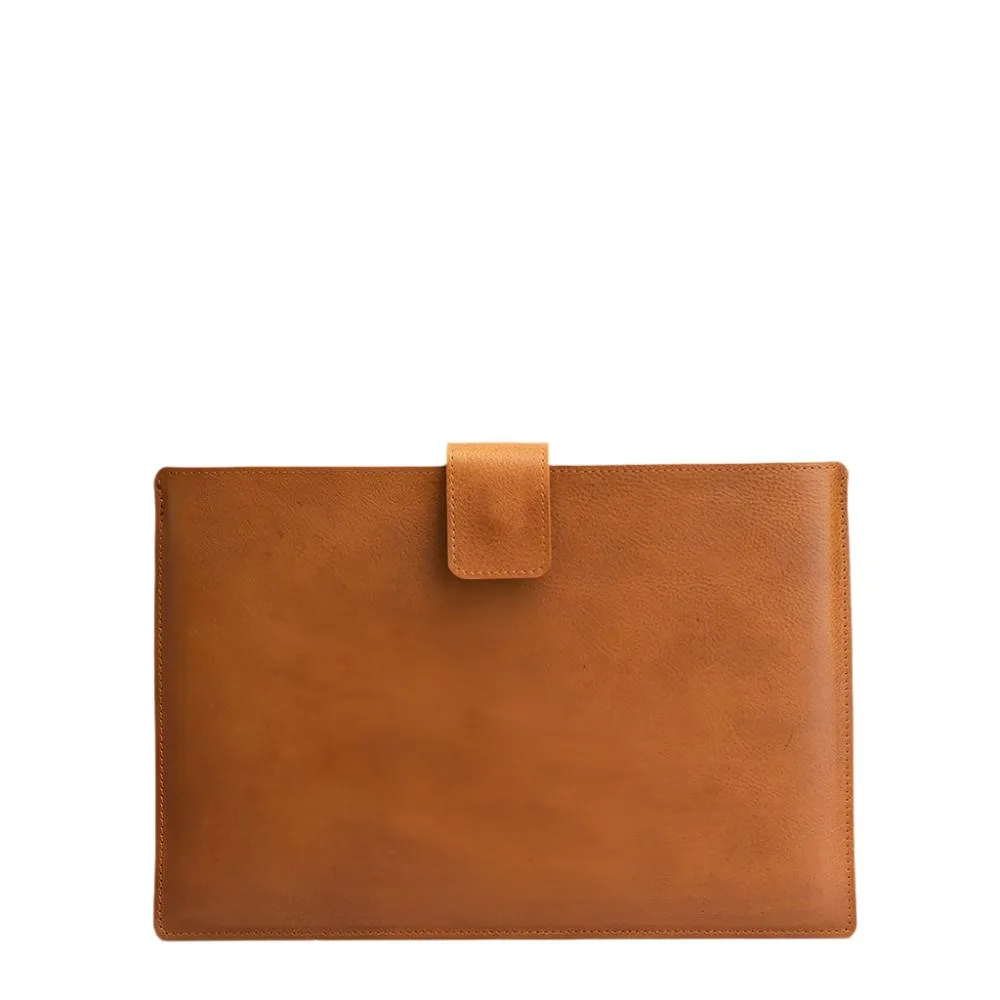 Leather Bag for MacBook with zipper pocket