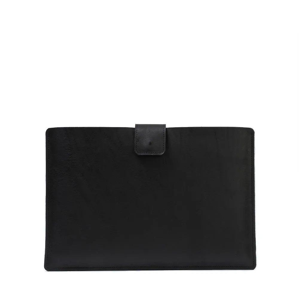 Leather Bag for MacBook with zipper pocket