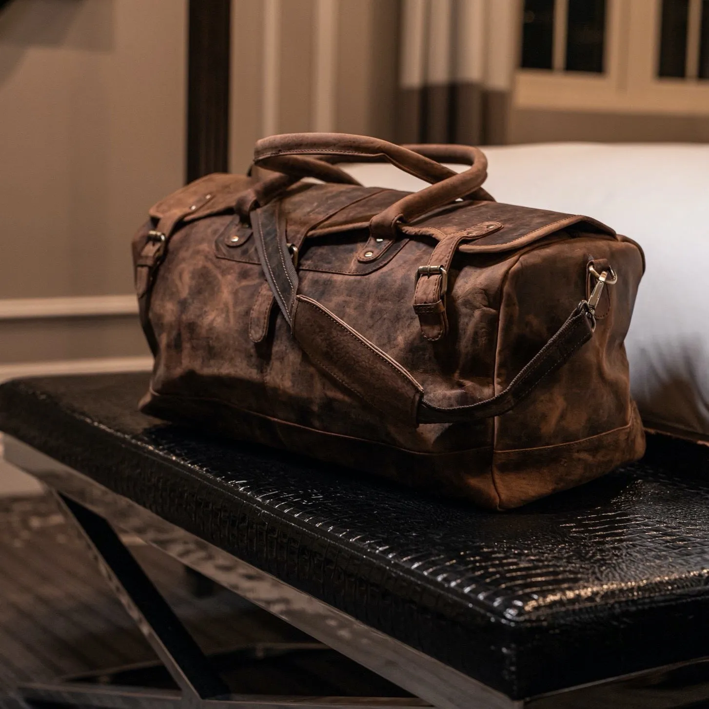 Leather Duffle Bag - Essex