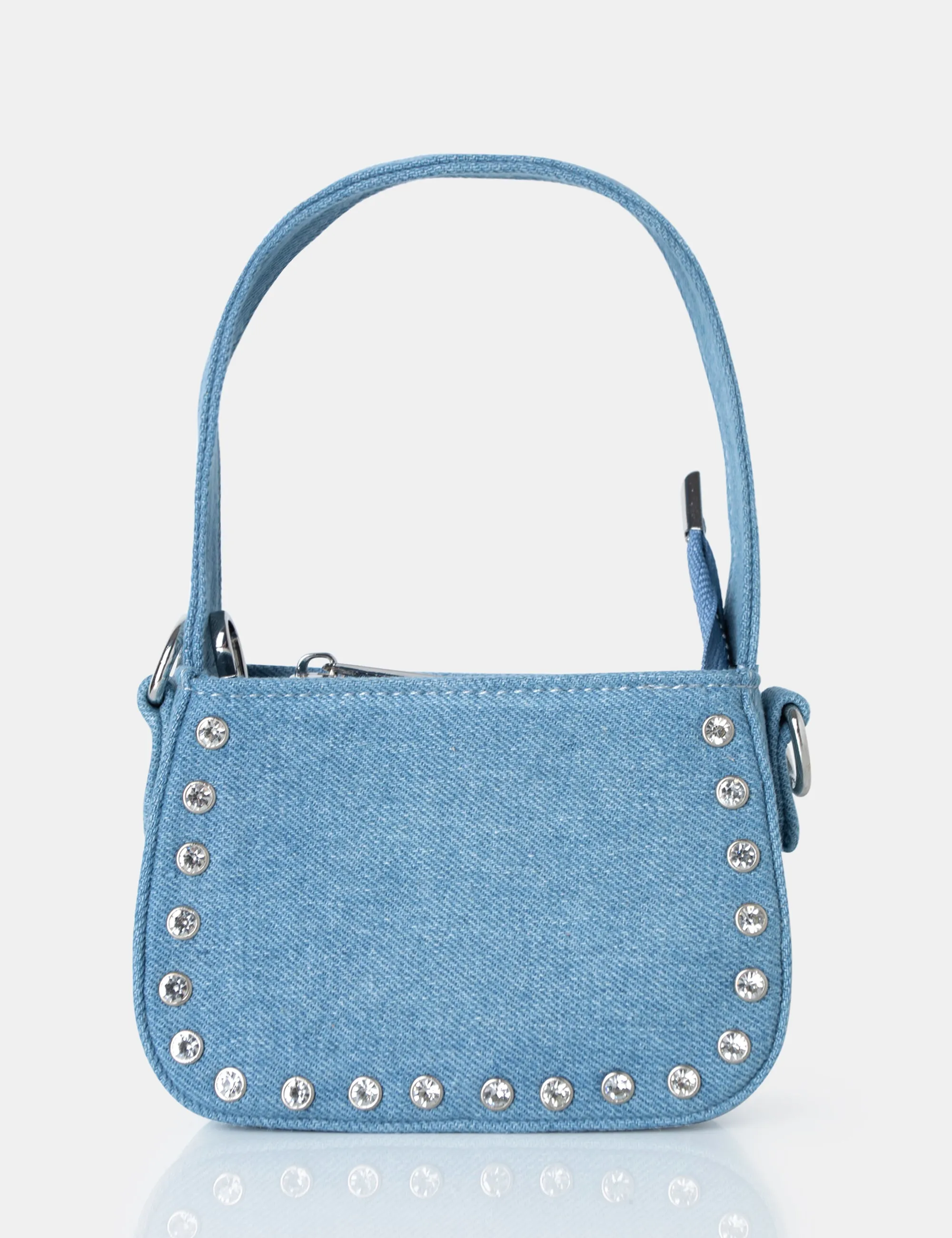 Lee Blue Denim Studded Mini Bag