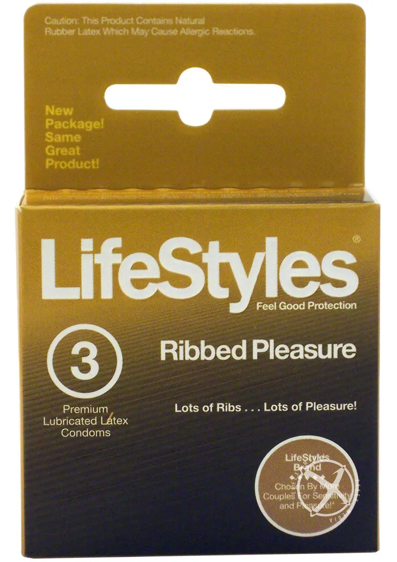 Lifestyles Vibra Ribbed 3`s